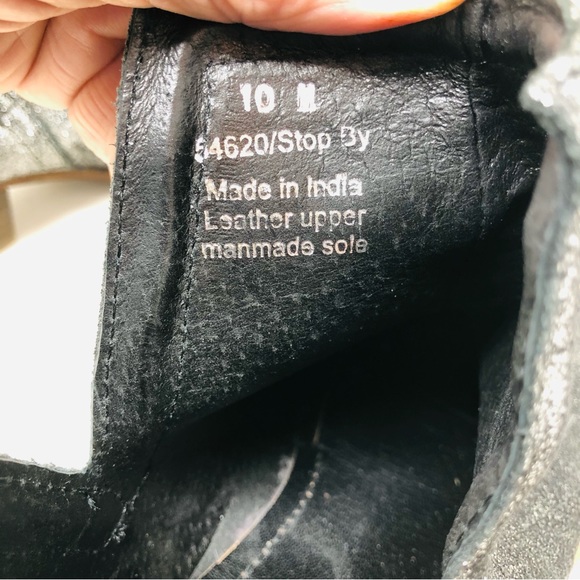 Diba True Stop By Metallic Black Ankle Boots - Picture 9 of 11